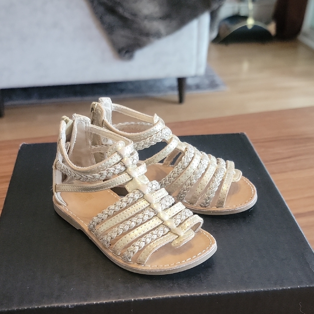 Gold Kids Sandals
